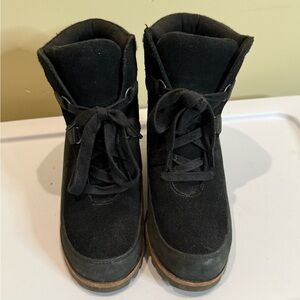 UGG Black Waterproof Wedge BOOTS